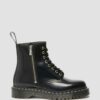 1460 Bex Smooth Leather Lace and Zip Boots