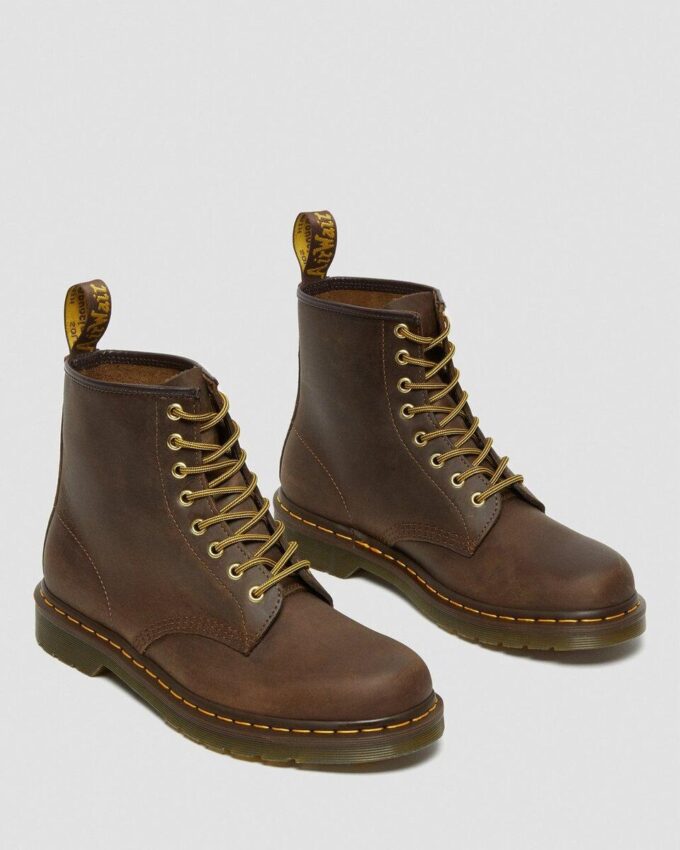 1460 Crazy Horse Leather Lace Up Boots