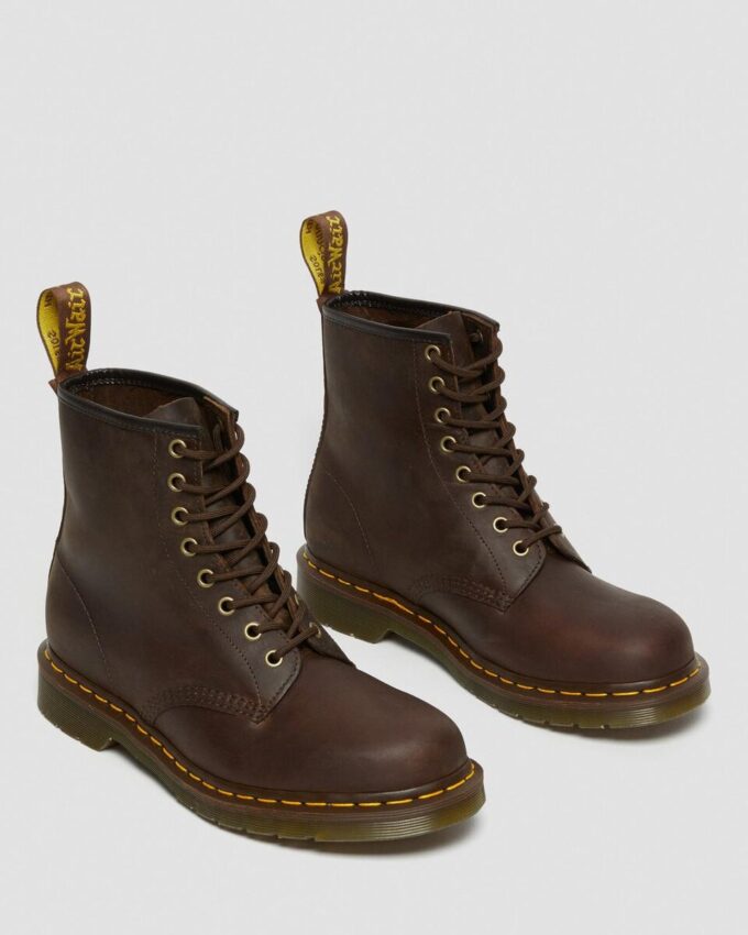 1460 Crazy Horse Leather Lace Up Boots