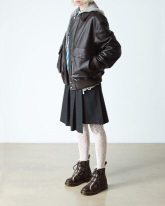 1460 Faux Fur Lined Lace-to-toe Leather Boots