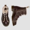 1460 Faux Fur Lined Lace-to-toe Leather Boots