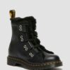 1460 Faux Fur Lined Leather Lace Up Boots