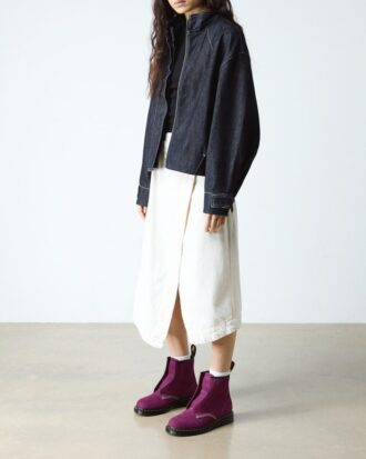 1460 LACELESS Nubuck Slip On Boots