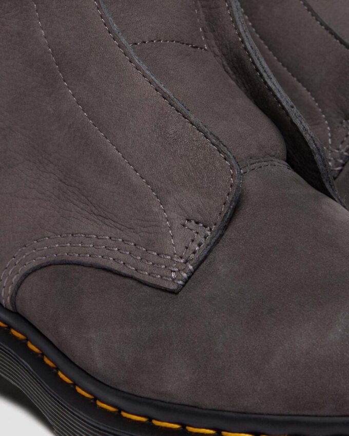1460 LACELESS Nubuck Slip On Boots