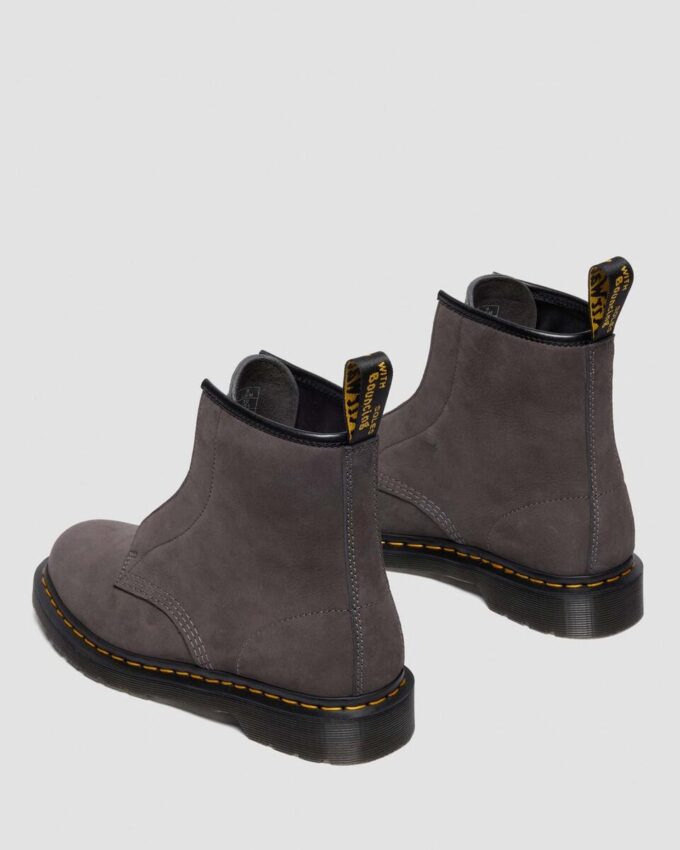 1460 LACELESS Nubuck Slip On Boots