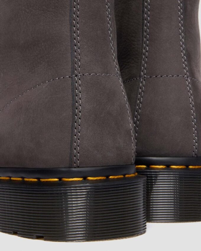1460 LACELESS Nubuck Slip On Boots
