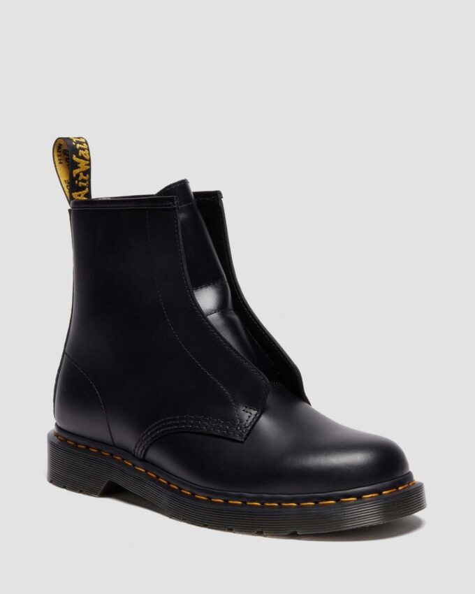 1460 LACELESS Smooth Leather Slip On Boots