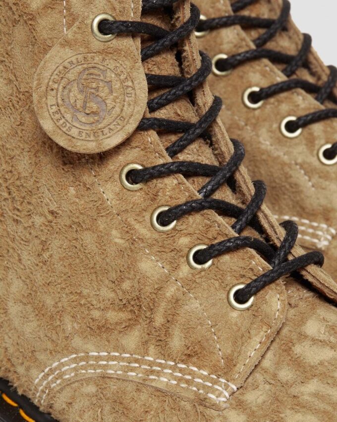 1460 Made in England Emboss Suede Lace Up Boots