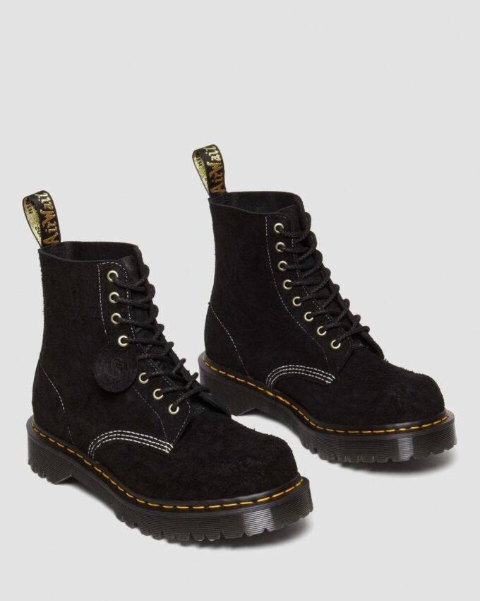 1460 Made in England Emboss Suede Lace Up Boots