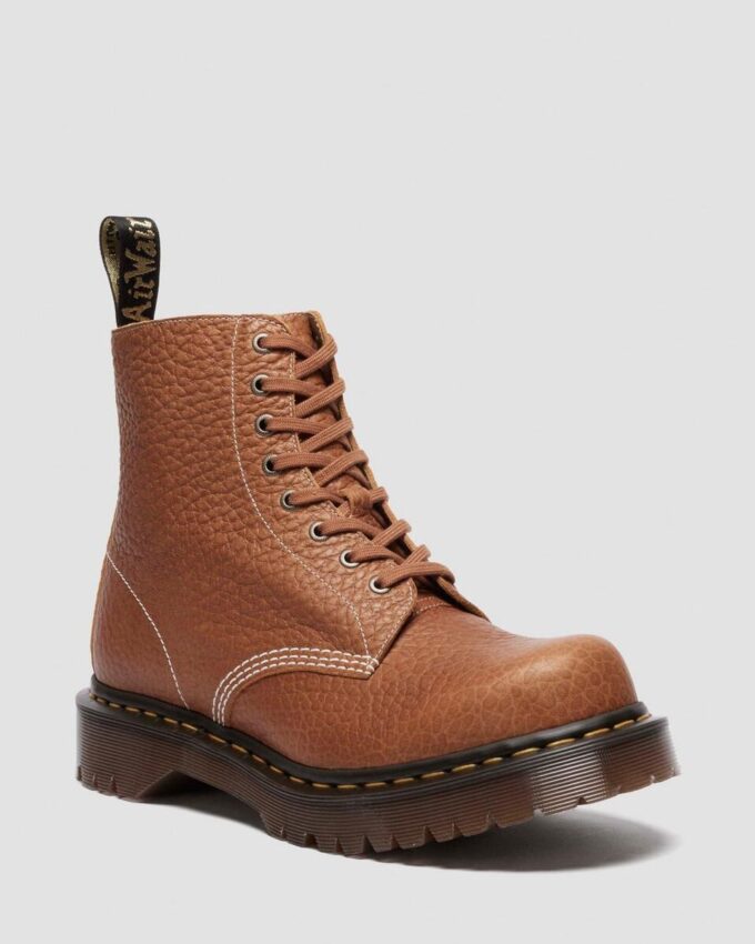 1460 Made in England Soft Boa Embossed Leather Bump Toe Boots
