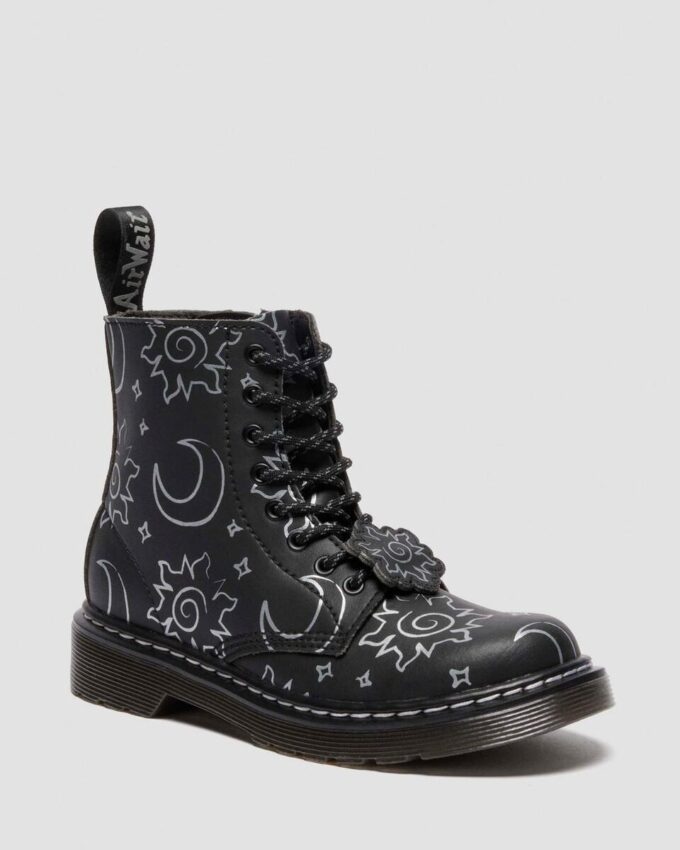 1460 PASCAL JUNIOR Reclaimed Leather Kids Lace Up Boots