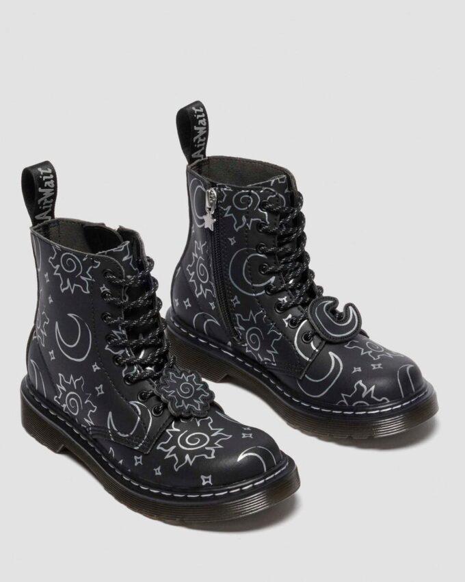 1460 PASCAL JUNIOR Reclaimed Leather Kids Lace Up Boots