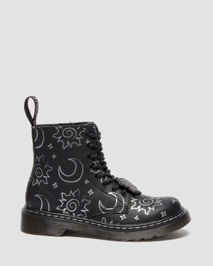 1460 PASCAL JUNIOR Reclaimed Leather Kids Lace Up Boots