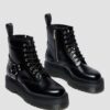 1460 Quad Harness Leather Platform Boots