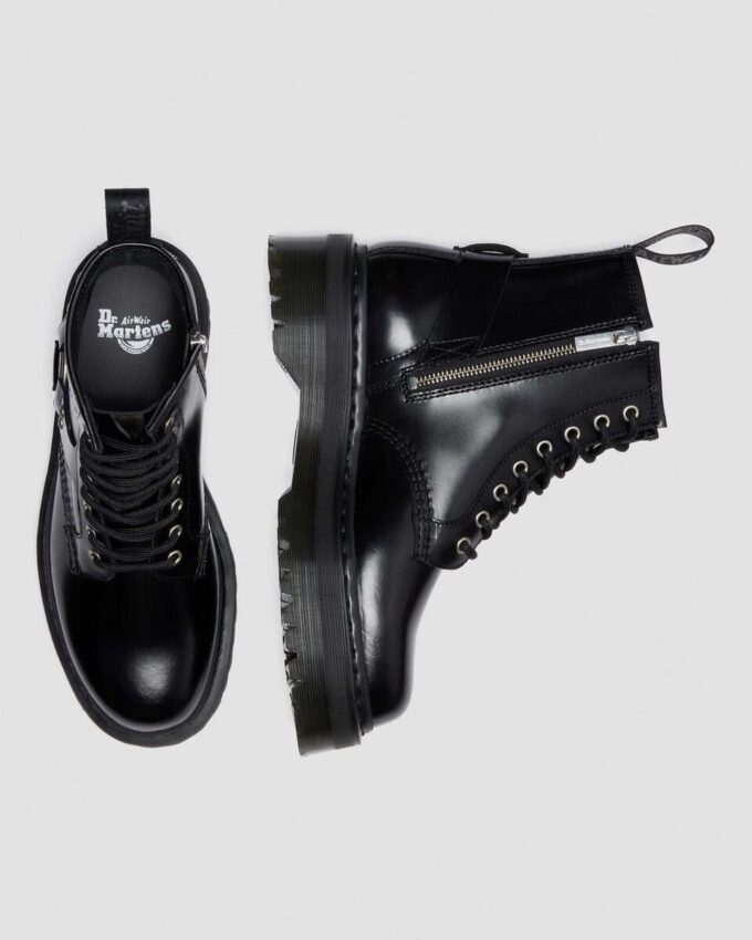 1460 Quad Harness Leather Platform Boots