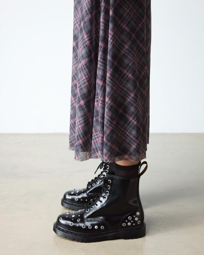 1460 Studded Buttero Leather Boots