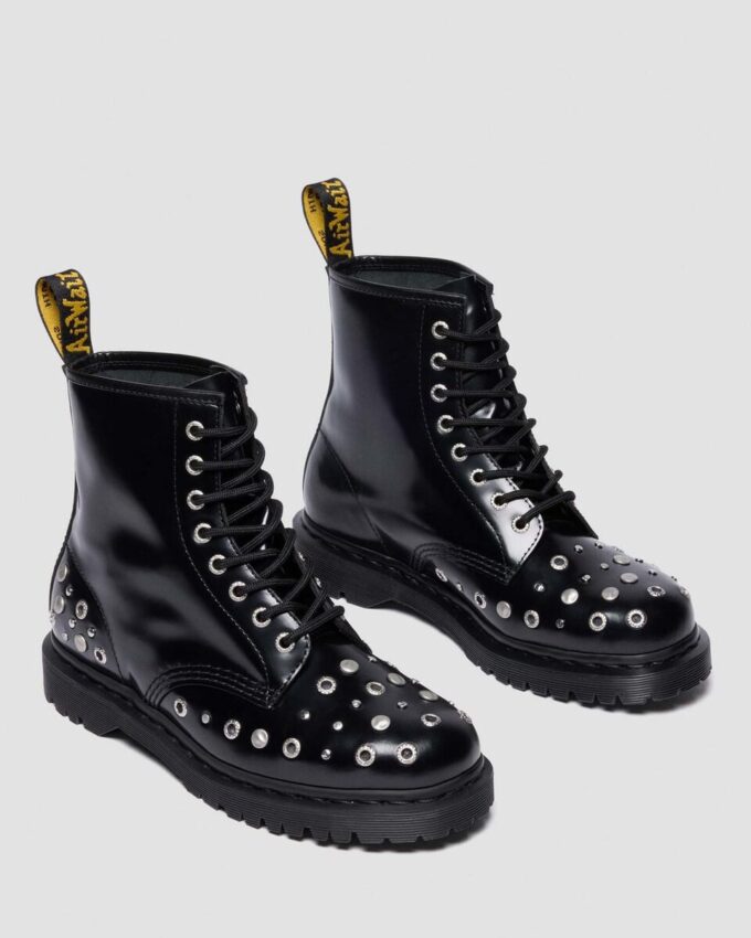 1460 Studded Buttero Leather Boots