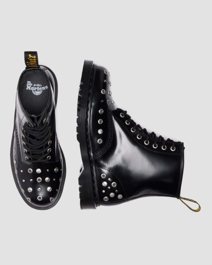 1460 Studded Buttero Leather Boots