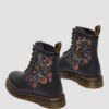 1460 VONDA TF Reclaimed Leather Floral Print Lace Up Boots