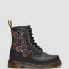 1460 VONDA TF Reclaimed Leather Floral Print Lace Up Boots
