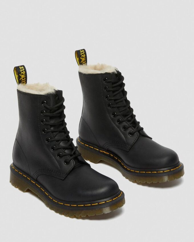 1460 Women's Faux Fur Lined Lace Up Boots