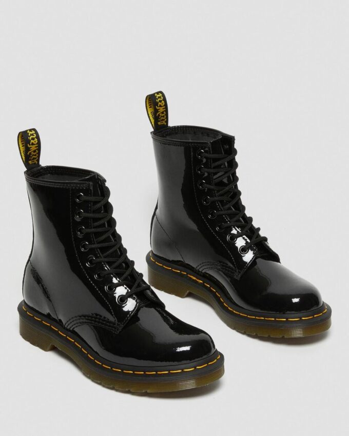1460 Women's Patent Leather Lace Up Boots