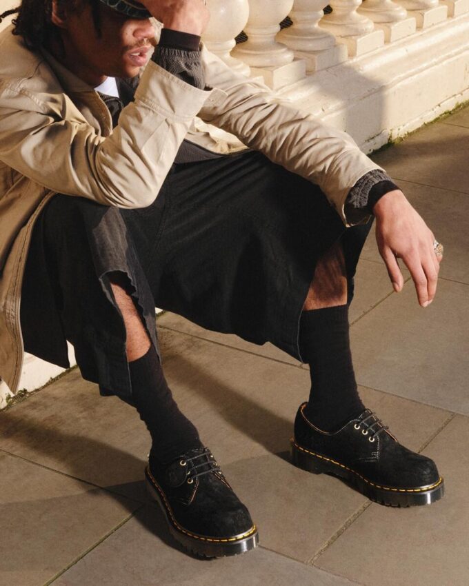 1461 Bex Made in England Emboss Suede Oxford Shoes