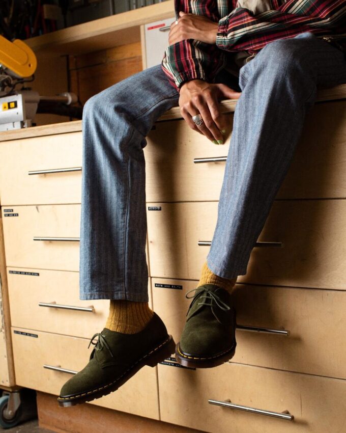 1461 Made in England Buck Suede Oxford Shoes