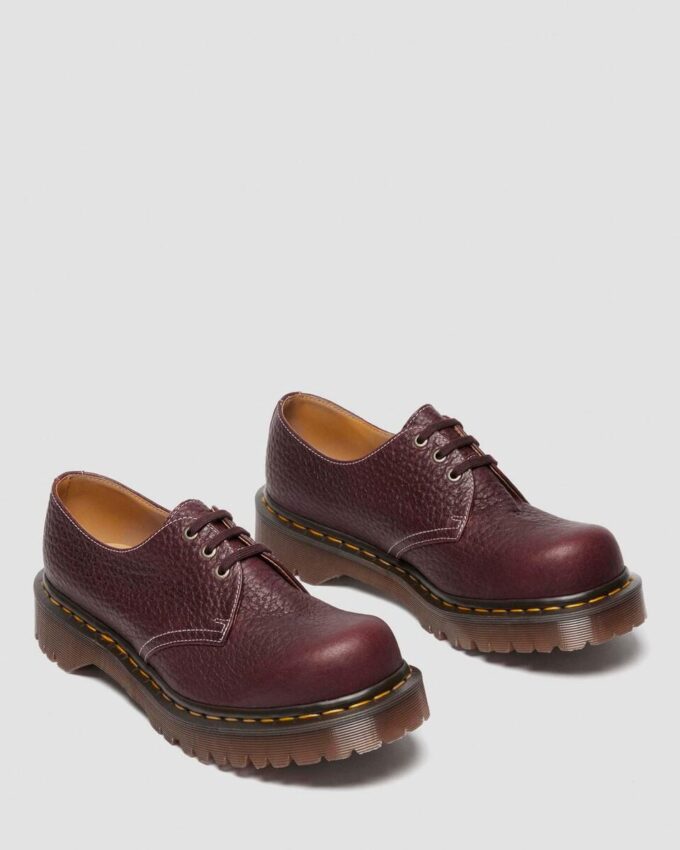 1461 Made in England Soft Boa Embossed Leather Bump Toe Shoes