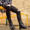 1490 Smooth Leather Mid Calf Boots