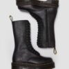 1B99 Pisa Leather Mid Calf Lace Up Boots