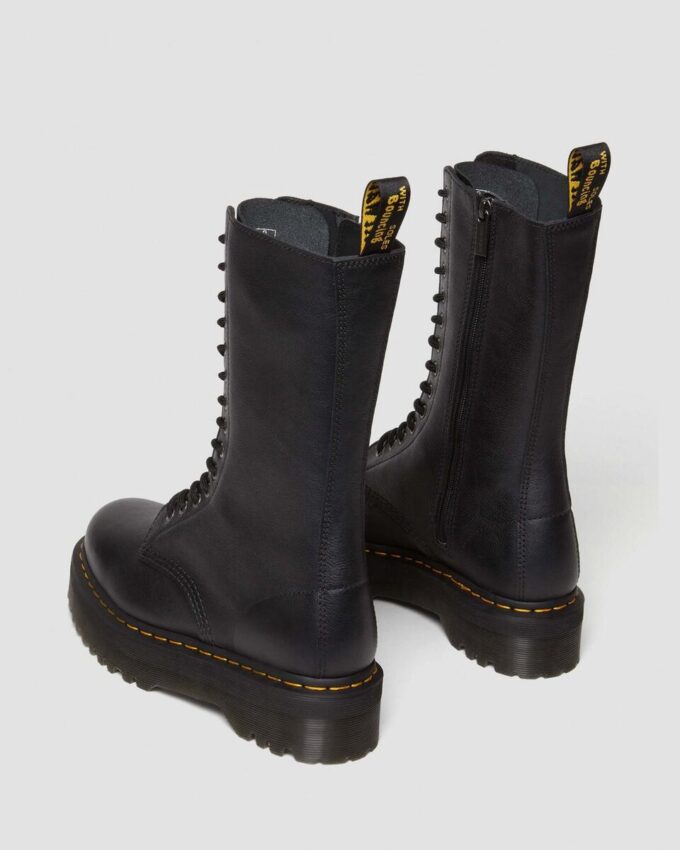 1B99 Pisa Leather Mid Calf Lace Up Boots