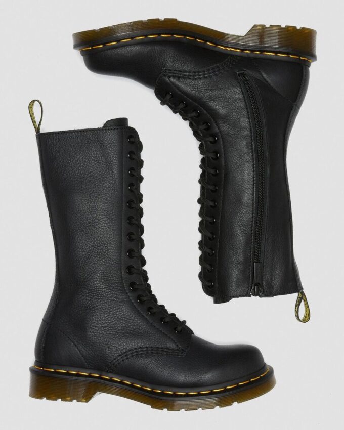 1B99 Virginia Leather Mid Calf Boots