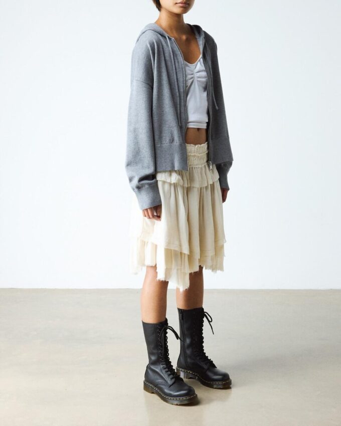 1B99 Virginia Leather Mid Calf Boots