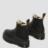 2976 Faux Fur Lined Platform Chelsea Boots