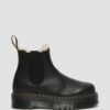 2976 Faux Fur Lined Platform Chelsea Boots