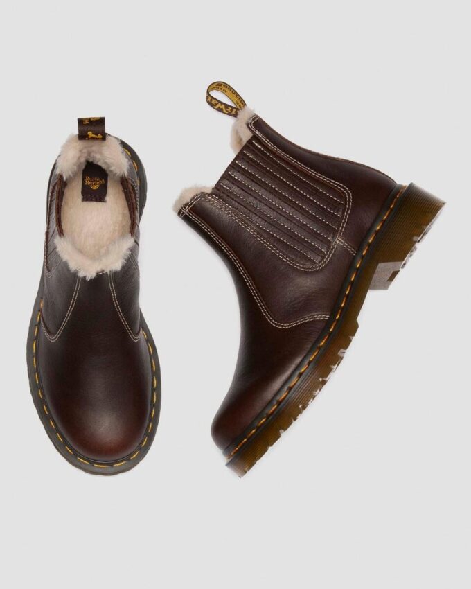 2976 Leonore II Faux Fur Lined Grizzly Leather Chelsea Boots