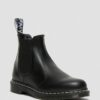 2976 White Stitch Smooth Leather Chelsea Boots
