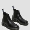 2976 White Stitch Smooth Leather Chelsea Boots