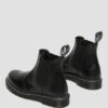2976 White Stitch Smooth Leather Chelsea Boots