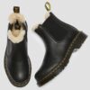 2976 Women's Women's Faux Fur Lined Chelsea Boots