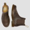 2976 Yellow Stitch Crazy Horse Leather Chelsea Boots