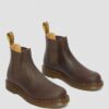 2976 Yellow Stitch Crazy Horse Leather Chelsea Boots