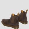 2976 Yellow Stitch Crazy Horse Leather Chelsea Boots
