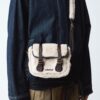 7 INCH SATCHEL Leather and Faux Fur Satchel