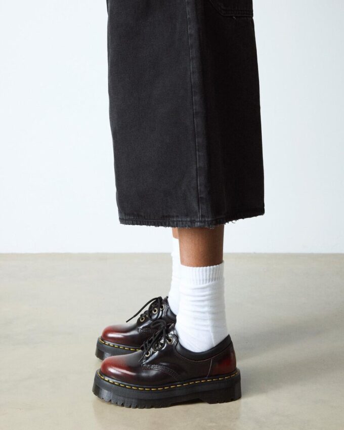 8053 Arcadia Leather Quad Platform Shoes