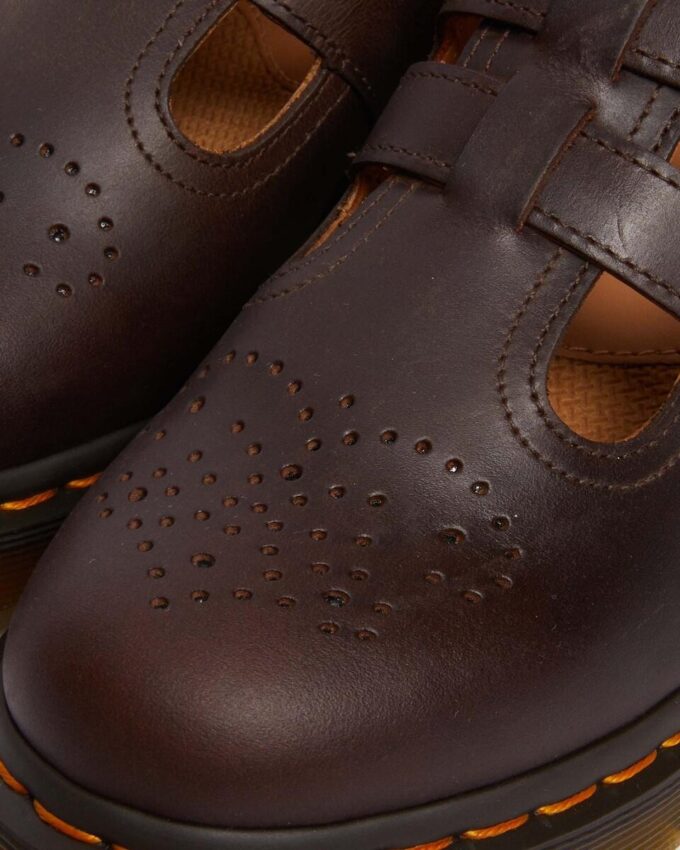 8065 Crazy Horse Leather Mary Jane Shoes