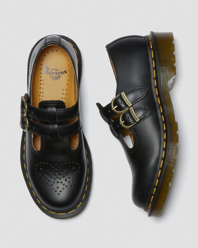 8065 Smooth Leather Mary Jane Shoes