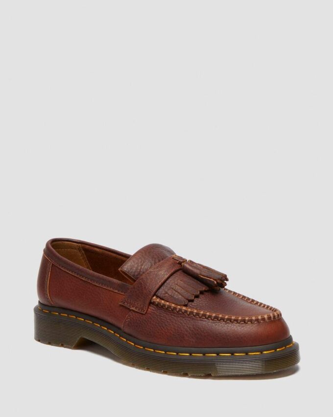 Adrian Yellow Stitch Ambassador Leather Loafers Adrian Yellow Stitch Ambassador Leather Loafers