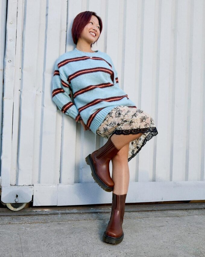Amaayah Lo Orleans Leather Chelsea Boots